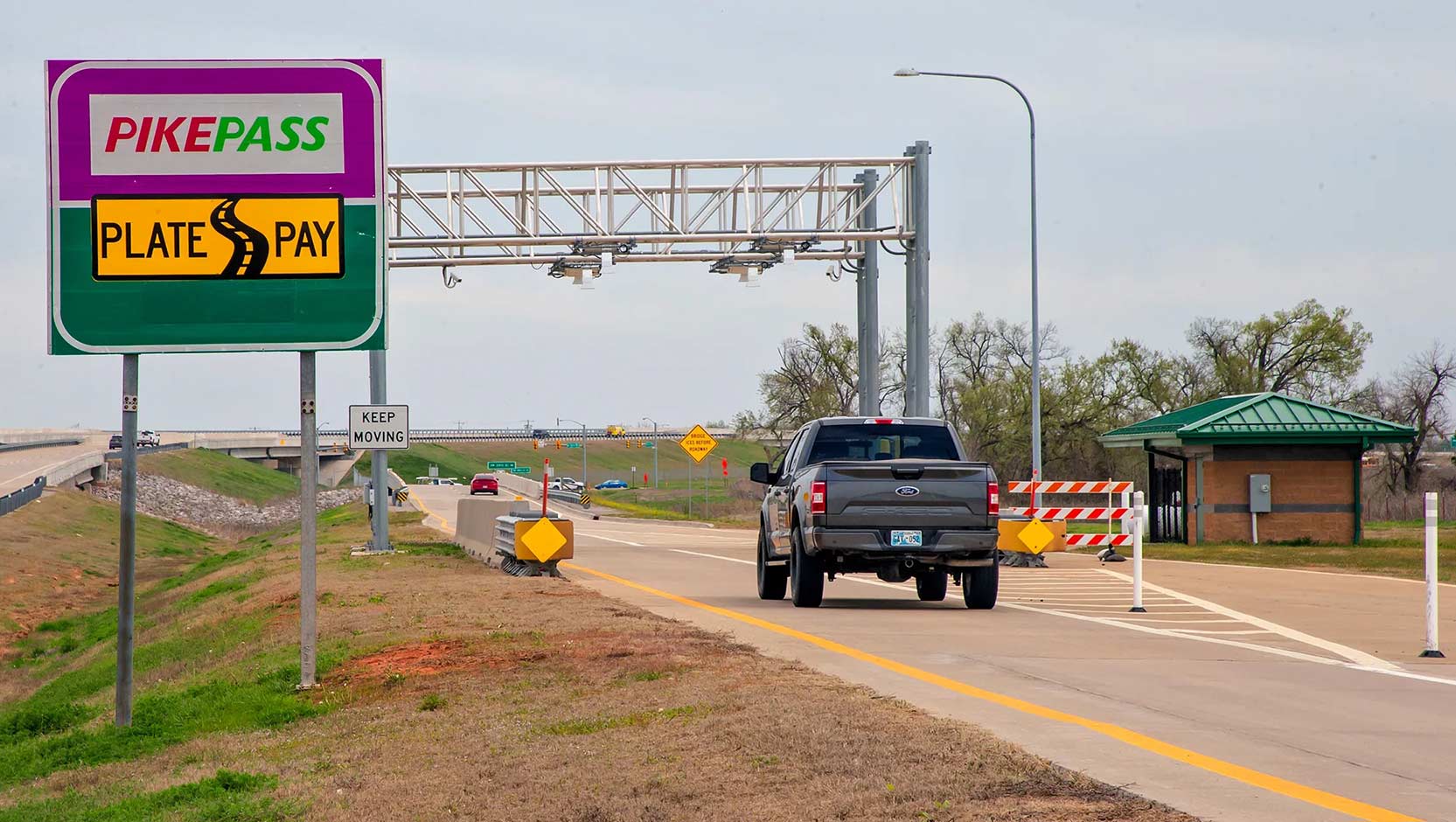 Oklahoma Turnpike's Cashless Tolling Transition Continues | BancPass Cash Reloadable Toll Sticker